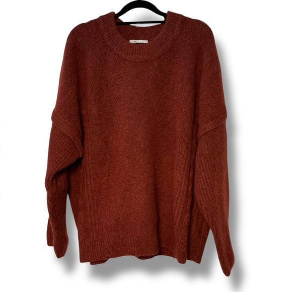 Madewell Sweaters - Madewell drop shoulder rust crewneck sweater